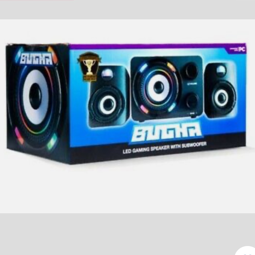 Bugha LED PC Gaming Speakers